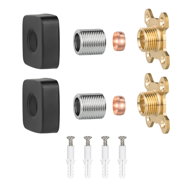 블랙 스퀘어 샤워 꼭지 플레이트