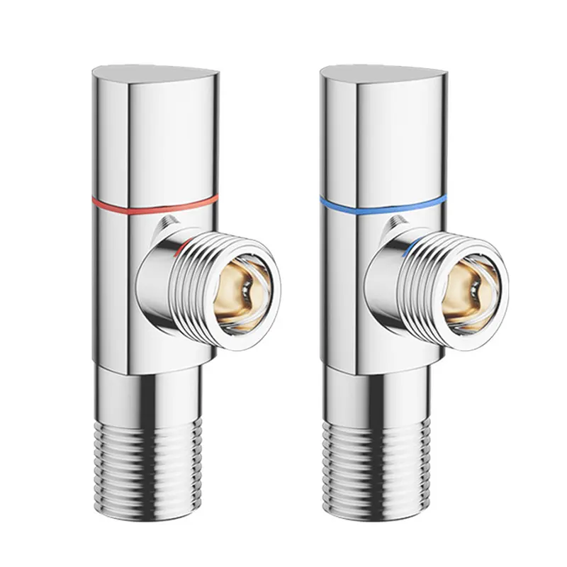 전기도금된 황동 앵글 밸브