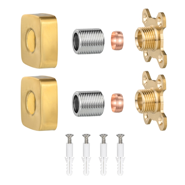 골드 스퀘어 샤워 꼭지 플레이트