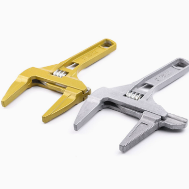 큰 조와 짧은 손잡이가 있는 고강도 알루미늄 합금 렌치