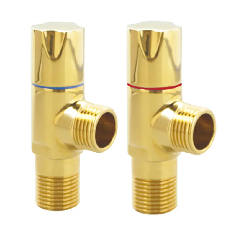 Golden Brass Angle Valve