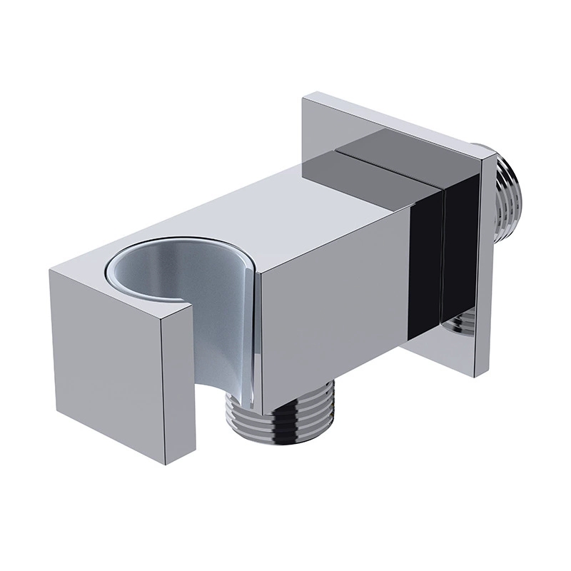 장착 브래킷이 있는 견고한 황동 사각 앵글 밸브, 수도꼭지용 냉온수 벽 콘센트 스톱 밸브