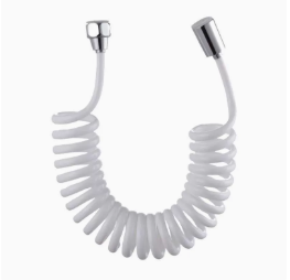 TPU 유연한 개폐식 샤워 호스 2.3m, 비데 분무기용 코일 스프링 튜브